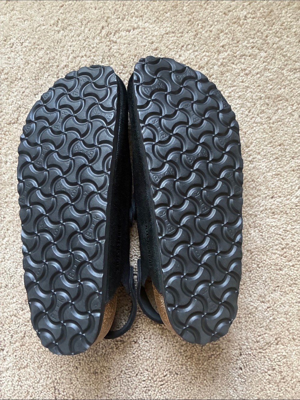 Birkenstock Black Suede Slingback Clogs - Picture 4 of 4